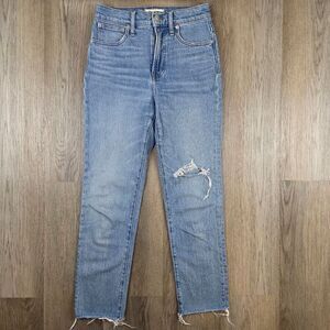 Madewell The Perfect Vintage High-Rise Distressed Jeans Size 25